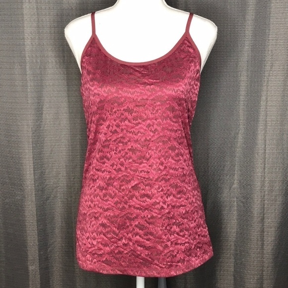 MODERN MOVEMENT MEDIUM WINE COLORED CAMISOLE - Picture 1 of 5